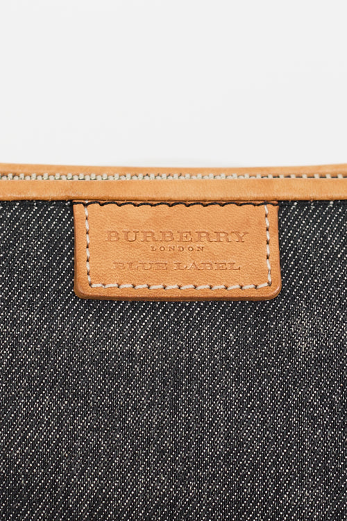 Burberry Blue Label Vintage Black Denim Bag