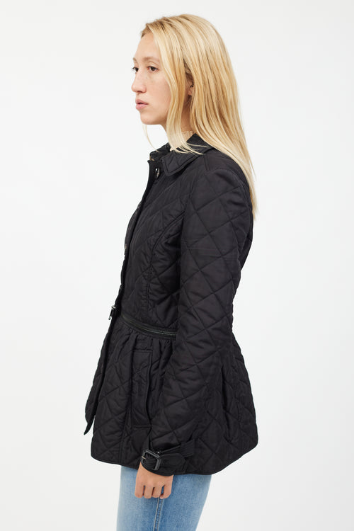 Burberry Black Detachable Quilted Jacket