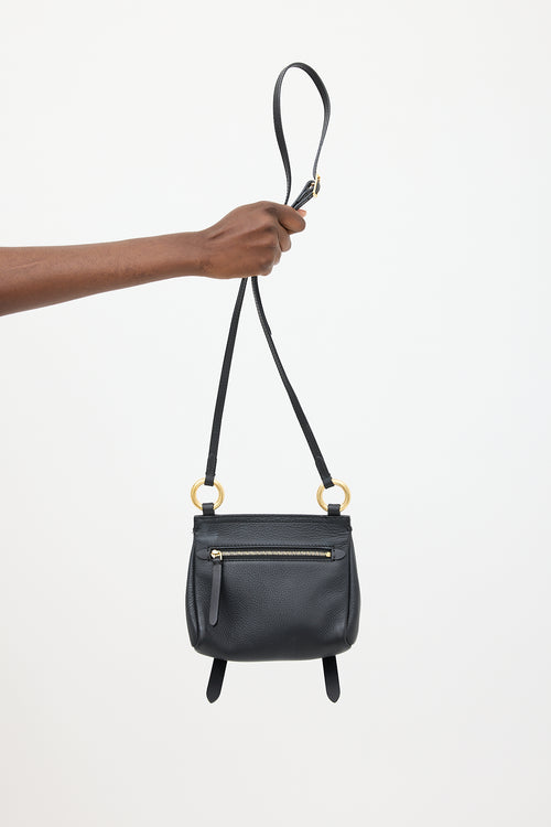 Burberry Black Leather Baby Bridle Crossbody Bag