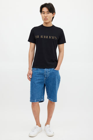 Burberry Black 
Multicolour Nova Check Logo T-Shirt