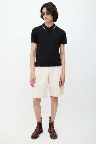 Burberry Black 
Multicolour Stripe Polo