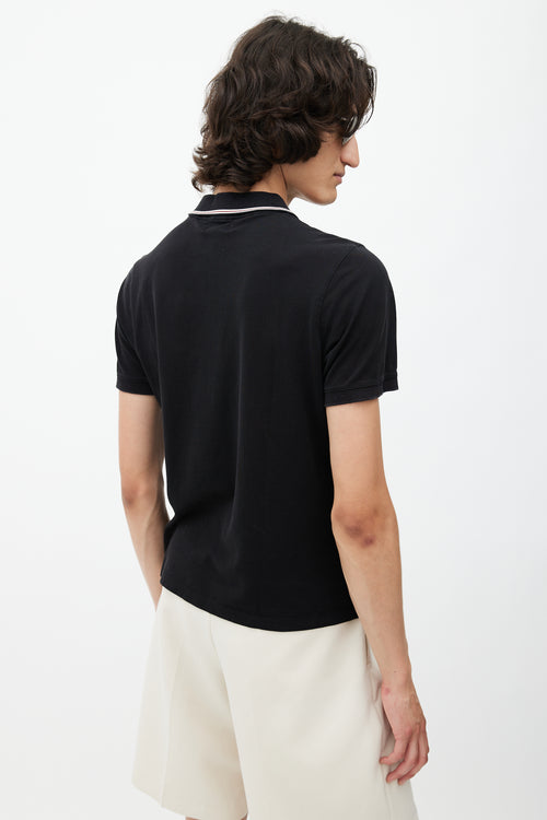 Burberry Black 
Multicolour Stripe Polo