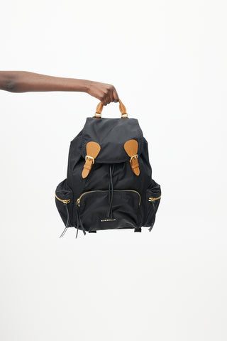 Burberry Black Nylon Rucksack Backpack