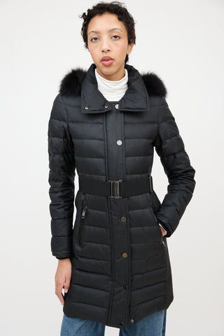 Burberry Down 
Fur Trim Parka