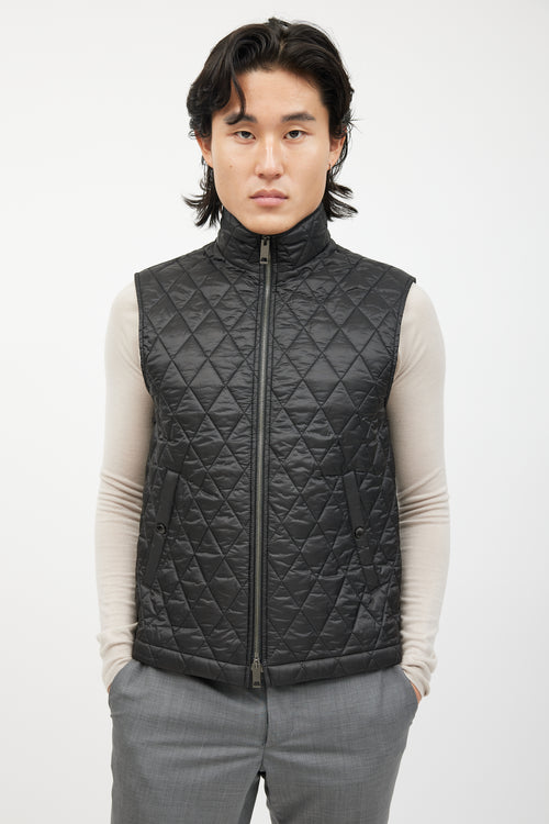 Burberry Black Quilted Nylon Vest