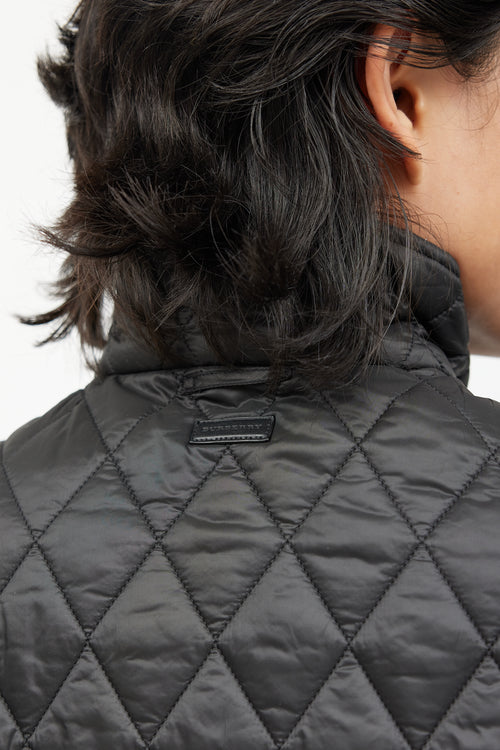 Burberry Black Quilted Nylon Vest