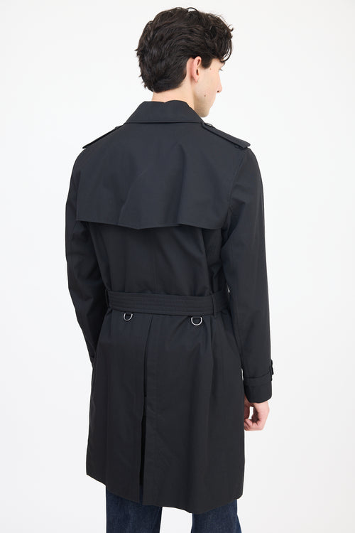 Burberry Black The Kensington Double Breasted Trench Coat