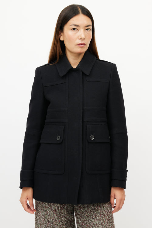 Burberry Black Wool Jacket