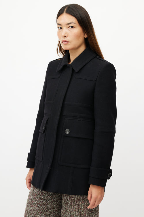 Burberry Black Wool Jacket