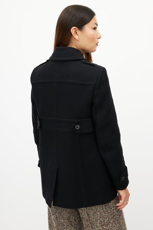 Burberry Black Wool Jacket