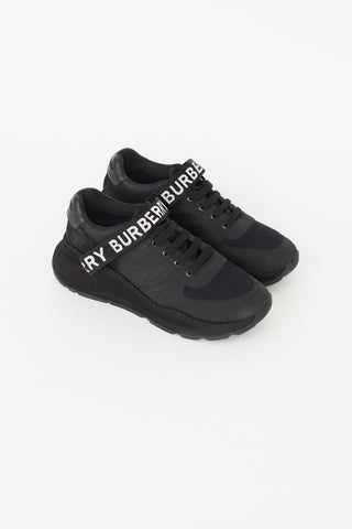 Burberry Black Logo Velcro Strap Sneaker