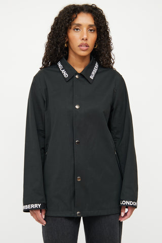 Burberry Black Easthorpe Coach Jacket