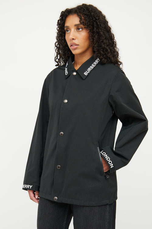 Burberry Black Easthorpe Coach Jacket