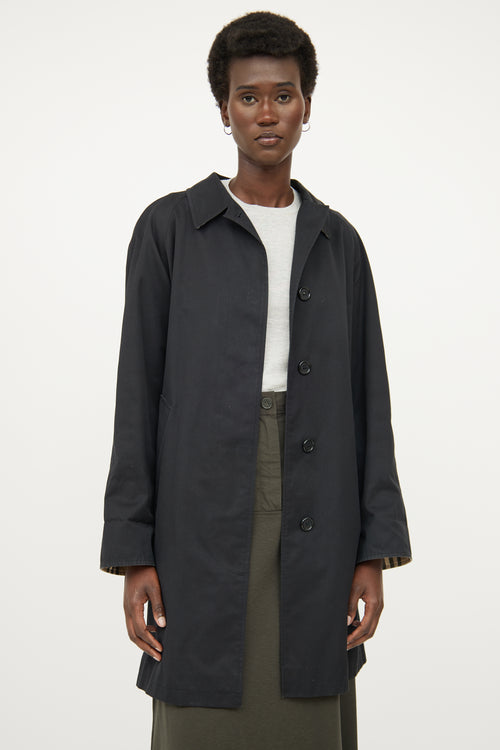 Burberry Black Car Coat