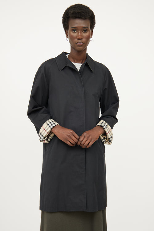 Burberry Black Car Coat