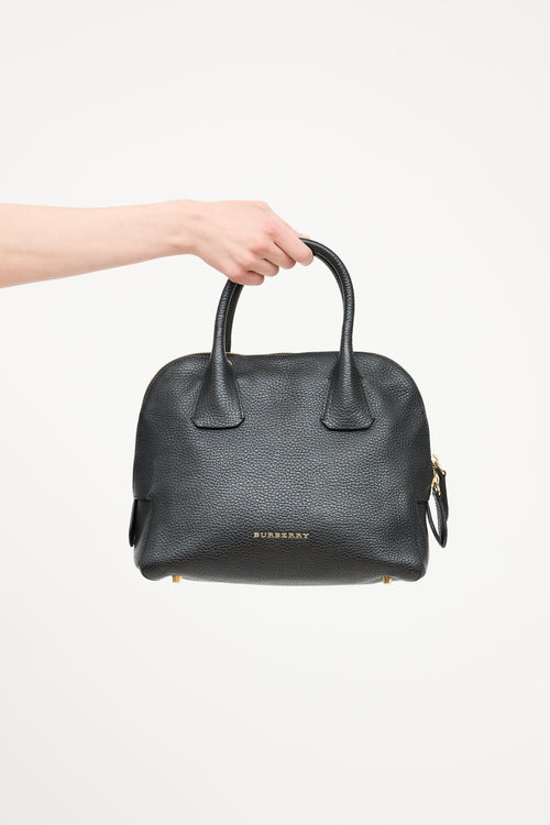 Burberry Black Leather Greenwood Bag