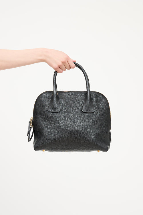 Burberry Black Leather Greenwood Bag