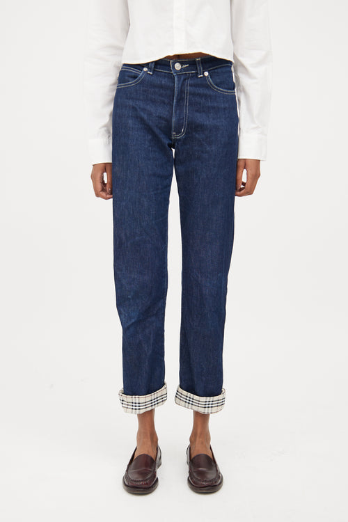 Burberry Dark Wash London Straight Leg Jeans