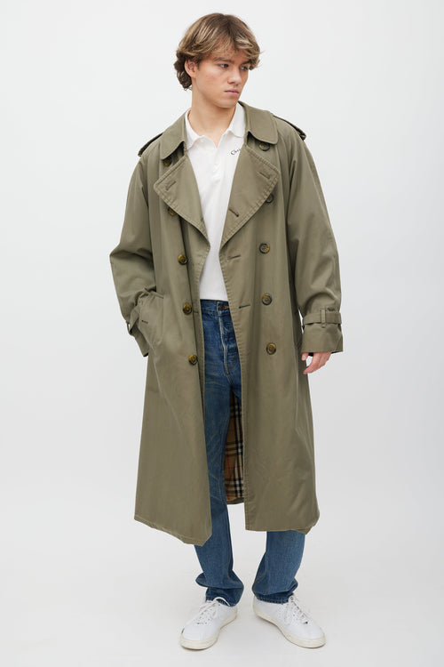 Burberry Brown Belted Trench Coat