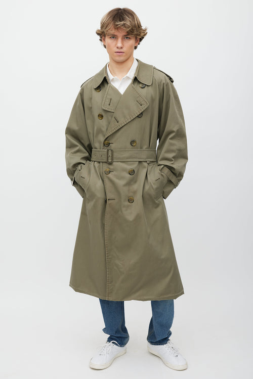 Burberry Brown Belted Trench Coat