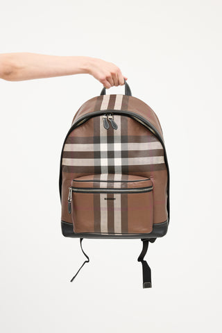 Burberry Brown 
Multicolour Jett Nova Check Backpack