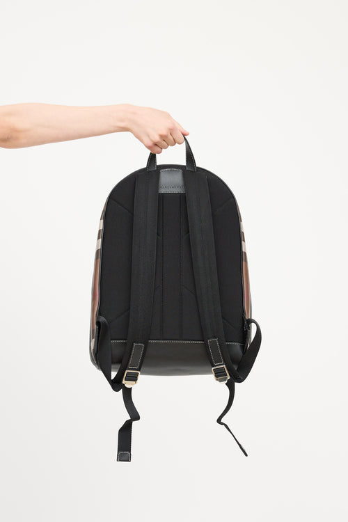 Burberry Brown 
Multicolour Jett Nova Check Backpack