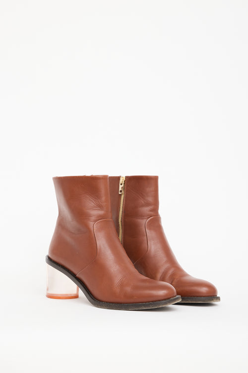 Burberry Brown Leather Westella Boot