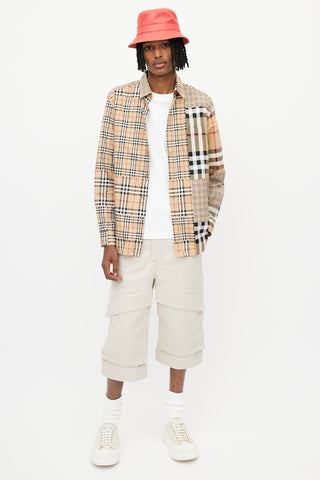 Burberry Brown Mixed Check Shirt