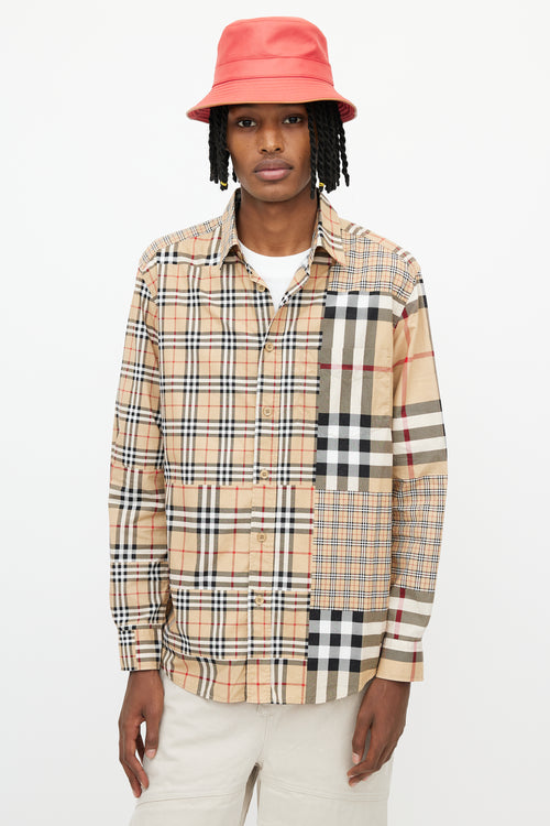 Burberry Brown Mixed Check Shirt