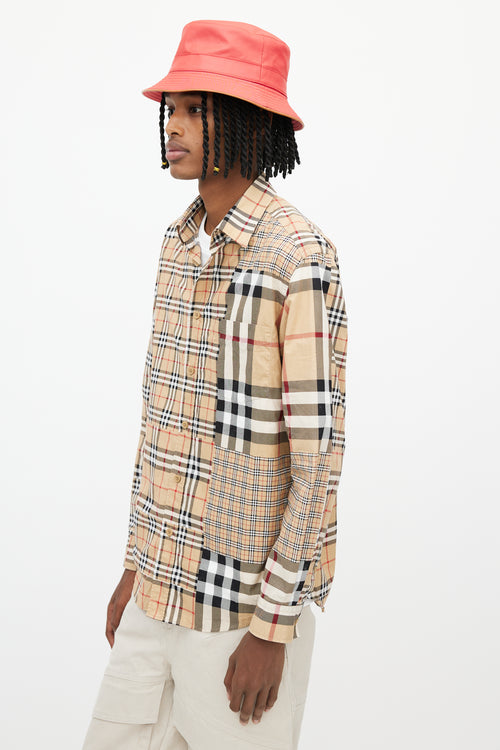 Burberry Brown Mixed Check Shirt