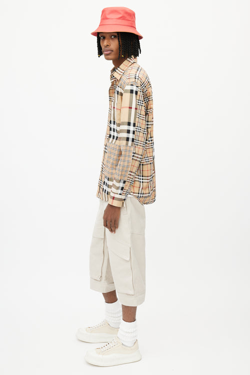 Burberry Brown Mixed Check Shirt