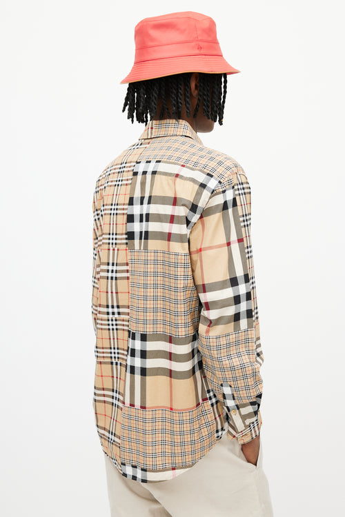 Burberry Brown Mixed Check Shirt