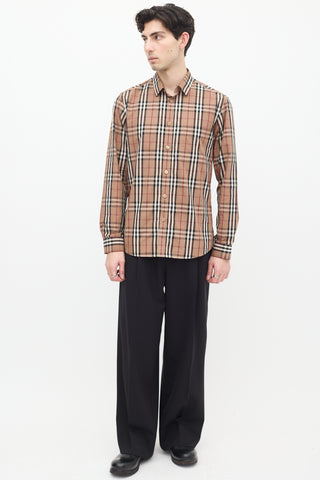 Burberry Brown 
Multi Nova Check Shirt