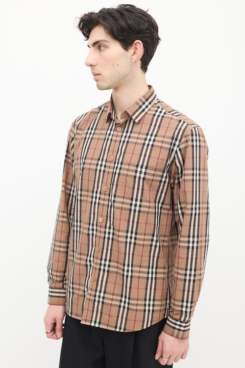 Burberry Brown 
Multi Nova Check Shirt