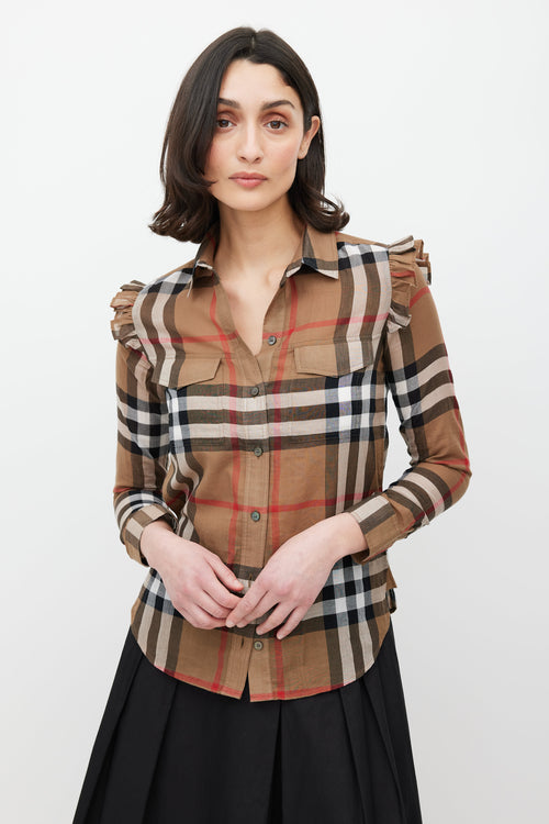 Burberry Brown 
Multicolour Nova Check Shirt