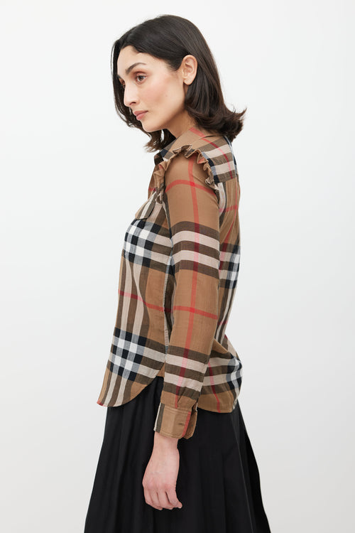 Burberry Brown 
Multicolour Nova Check Shirt