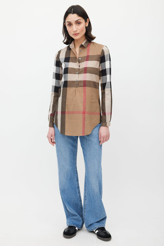 Burberry Brown 
Multicolour Nova Check Top