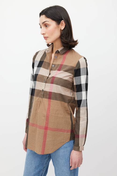 Burberry Brown 
Multicolour Nova Check Top