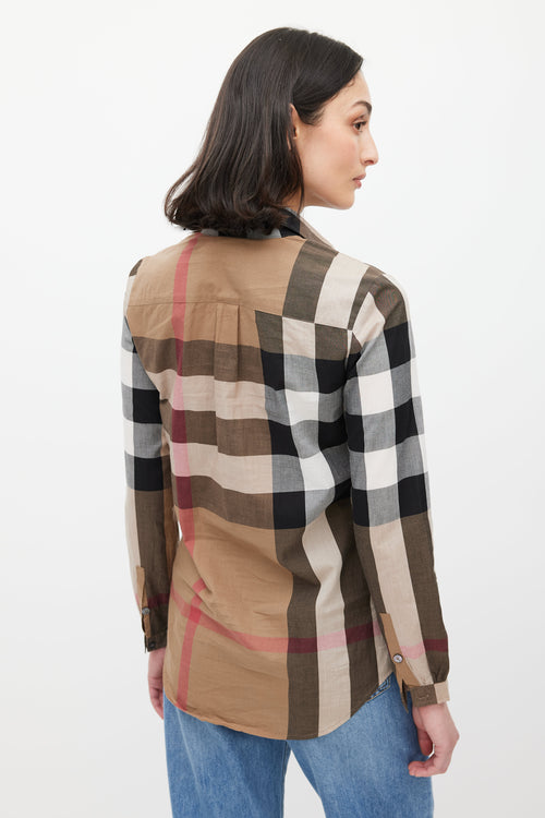 Burberry Brown 
Multicolour Nova Check Top