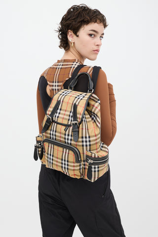 Burberry Brown 
Multicolour Nova Check Backpack