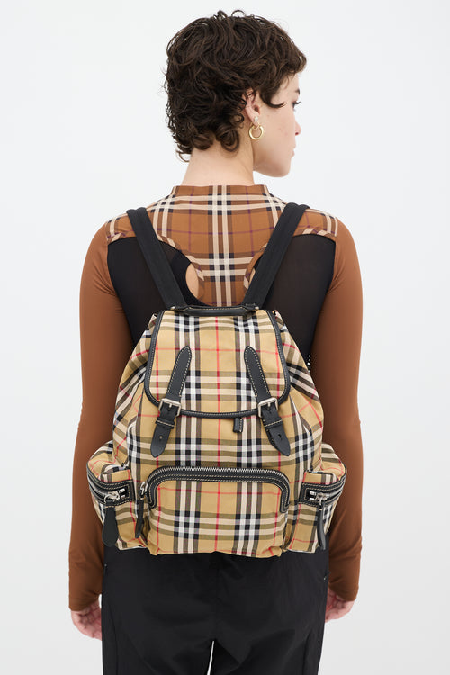 Burberry Brown 
Multicolour Nova Check Backpack