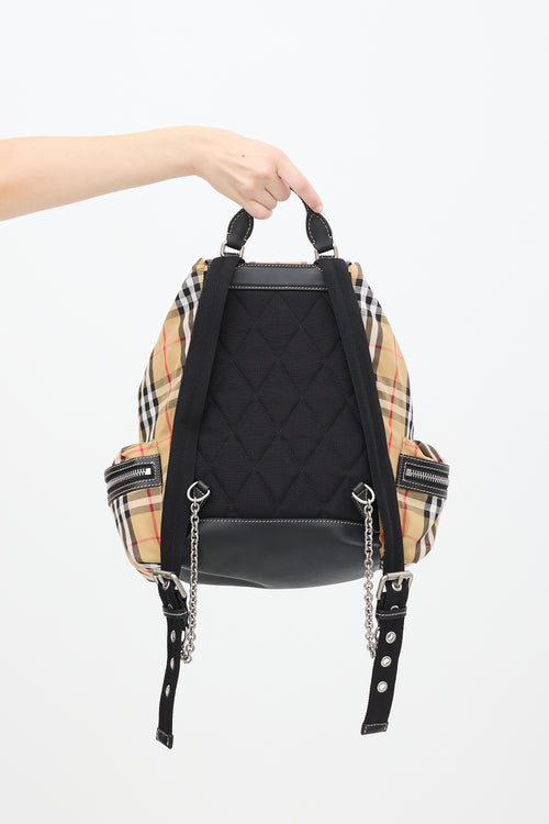 Burberry Brown 
Multicolour Nova Check Backpack