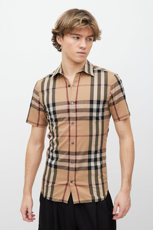 Burberry Brown Nova Check Shirt