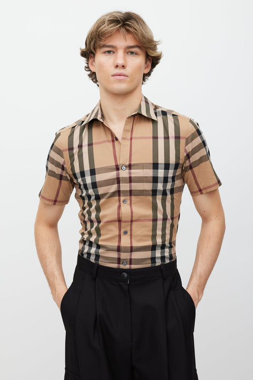 Burberry Brown Nova Check Shirt