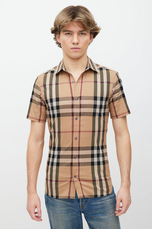 Burberry Brown Nova Check Shirt