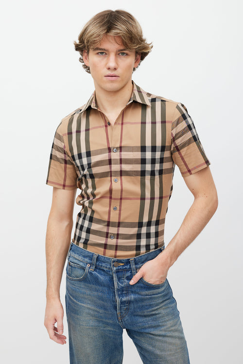 Burberry Brown Nova Check Shirt