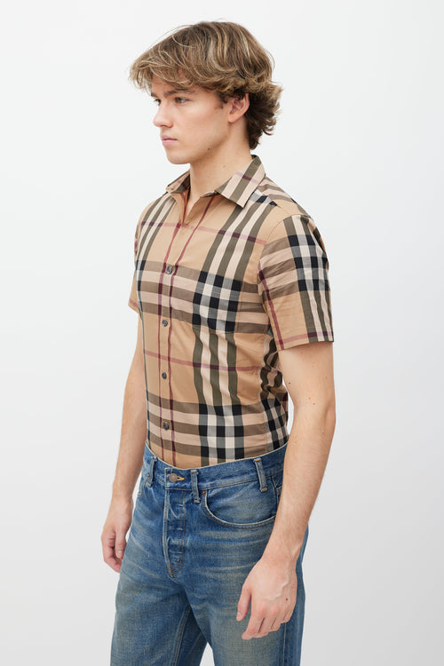 Burberry Brown Nova Check Shirt