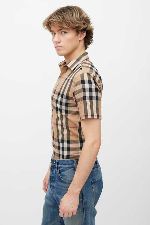 Burberry Brown Nova Check Shirt