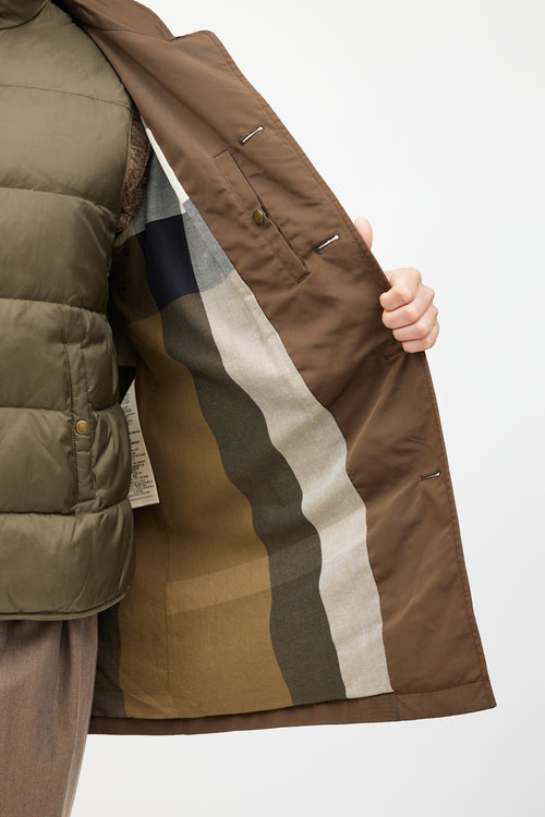 Burberry Brown Padded Coat