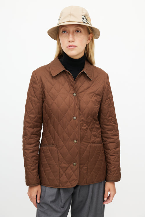 Burberry Brown Quilted Jacket